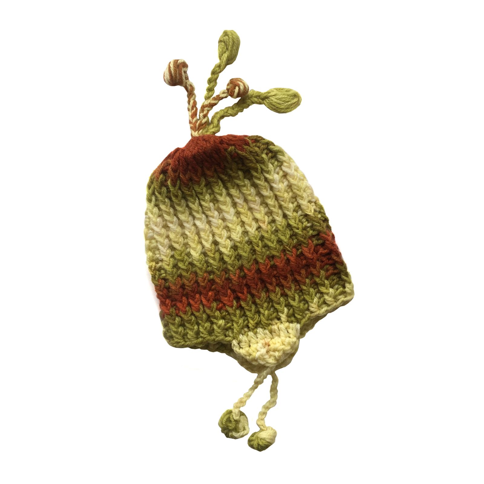 کلاه بافتنی نوزادی مدل شایا رنگ سبز -  - 1
