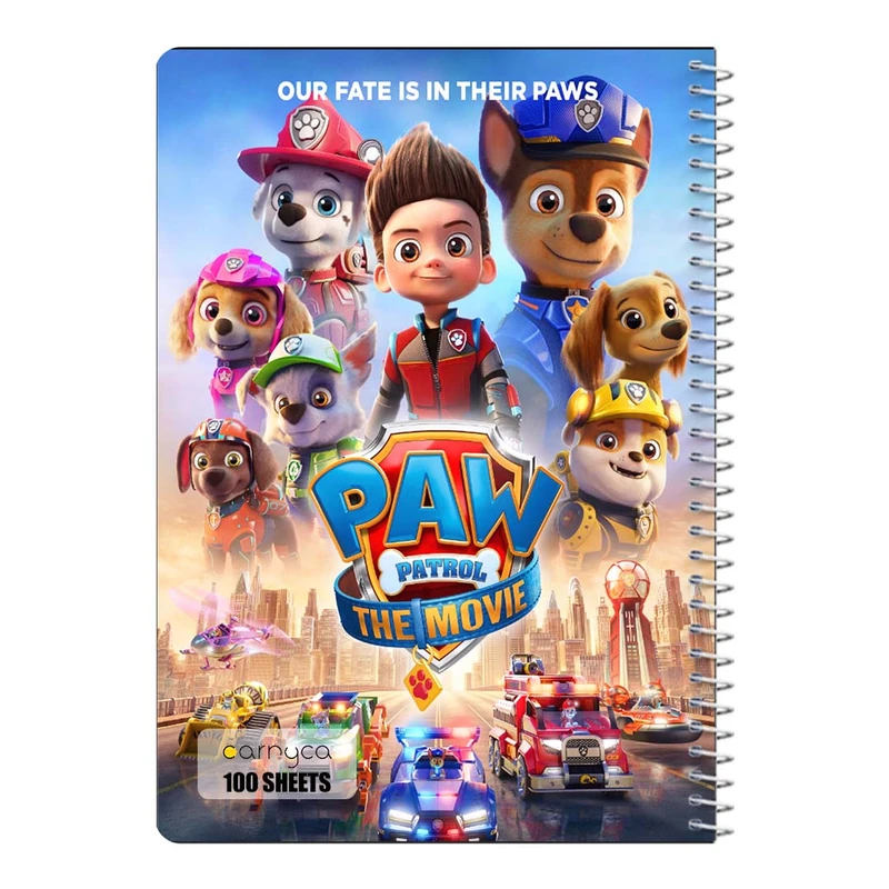 دفتر مشق 100 برگ سیمی کارنیکا طرح سگ های نگهبان paw patrol کد 74126