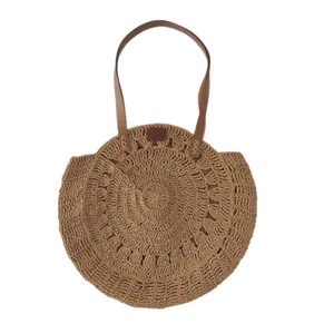 کیف رودوشی بافتنی مدل رافیا ساحلی