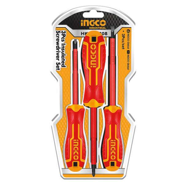 پیچ گوشتی اینکو مدل HKISD0308 مجموعه 3 عددی