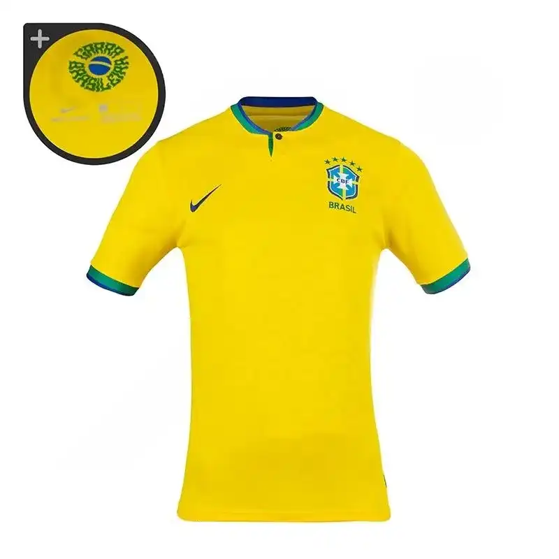 ست تی شرت و شلوارک ورزشی مردانه مدل اول برزیل کد NK-6447