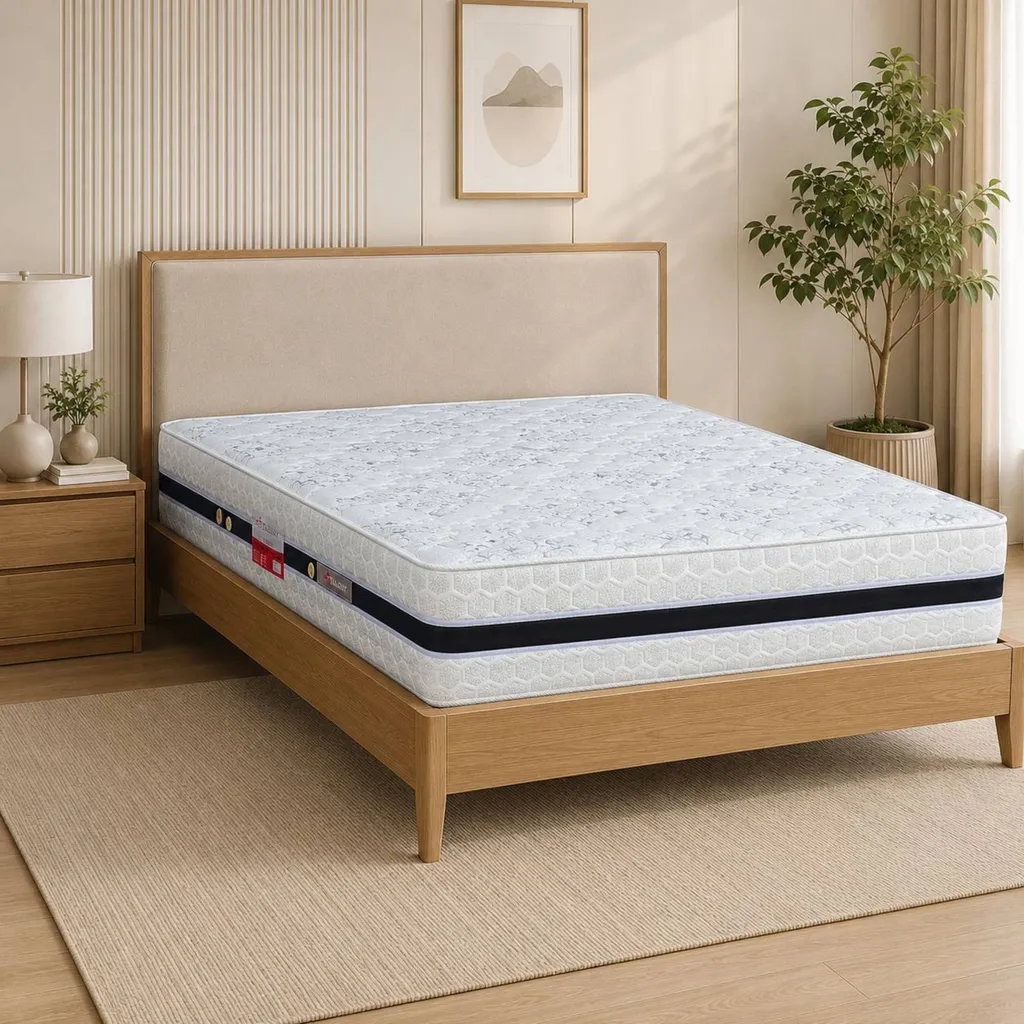 تشک طبی فنری تن‌آسای مدل سارینا دو نفره سایز 200x160 سانتی‌ متر