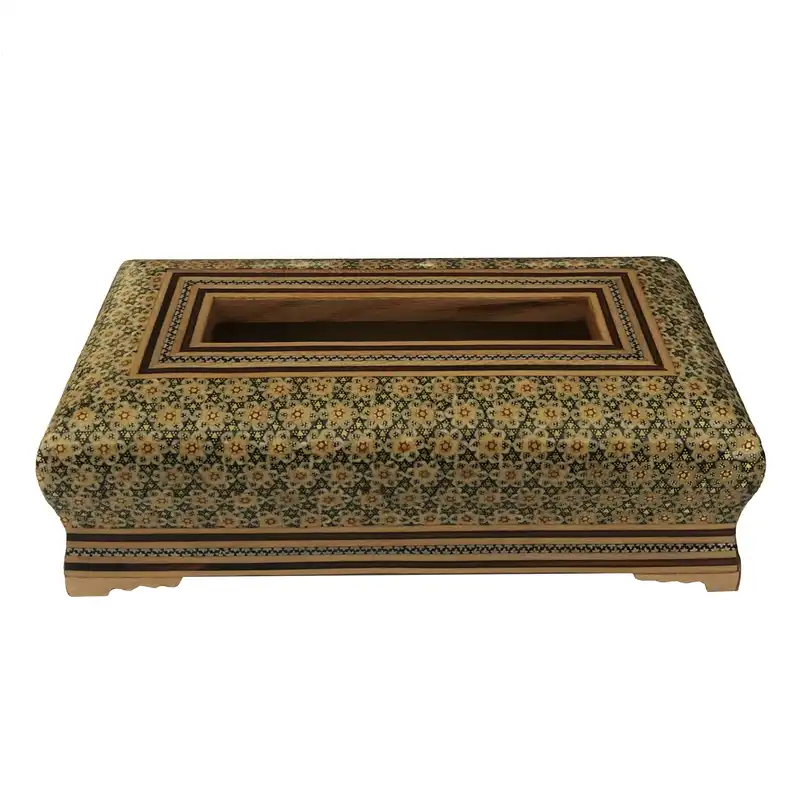 جعبه دستمال کاغذی خاتم کاری کد R46D