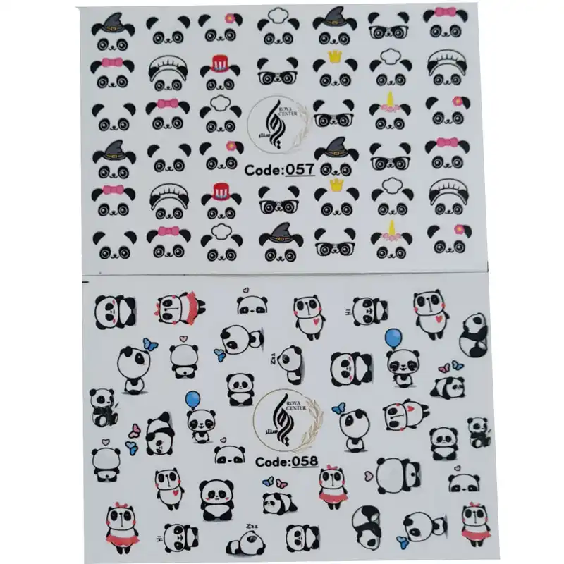 برچسب لنز ناخن رویاسنتر مدل 5758 مجموعه 2 عددی