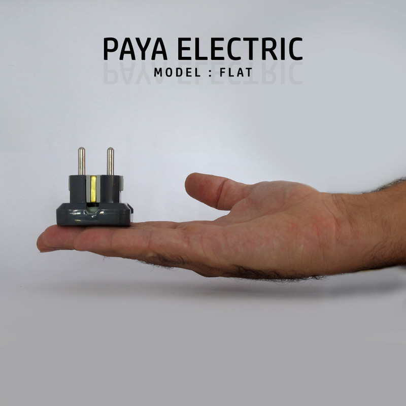 دوشاخه برق پایا الکتریک مدل FLAT