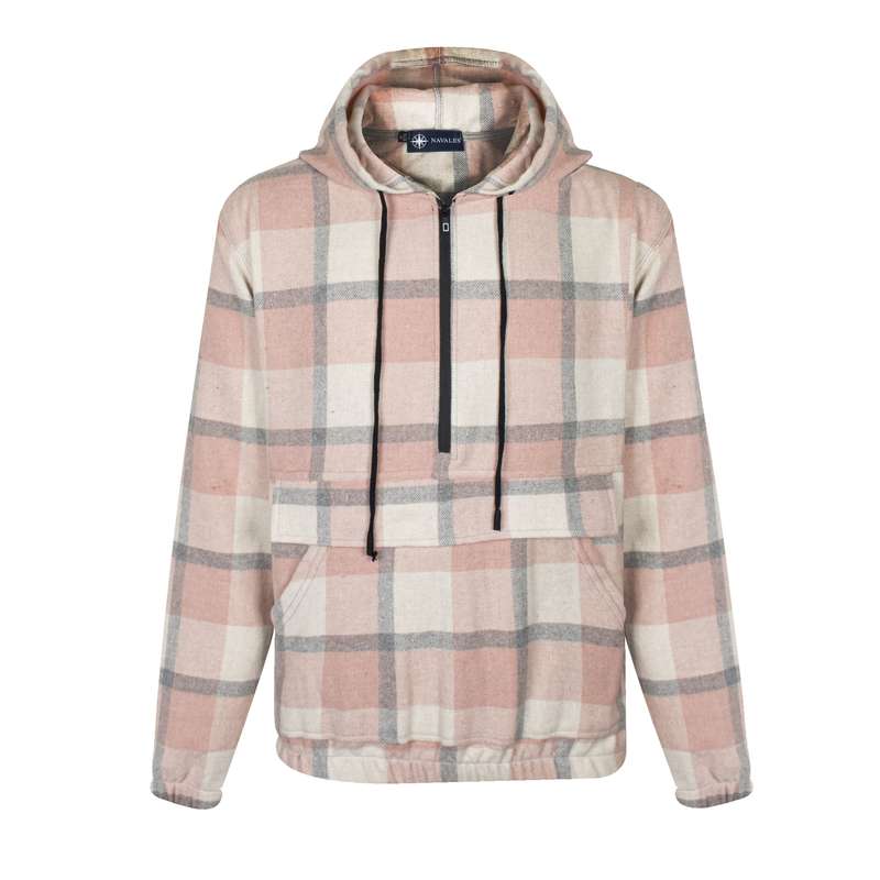 هودی زنانه ناوالس مدل ضخیم پشمی کد NAGOYA رنگ صورتی