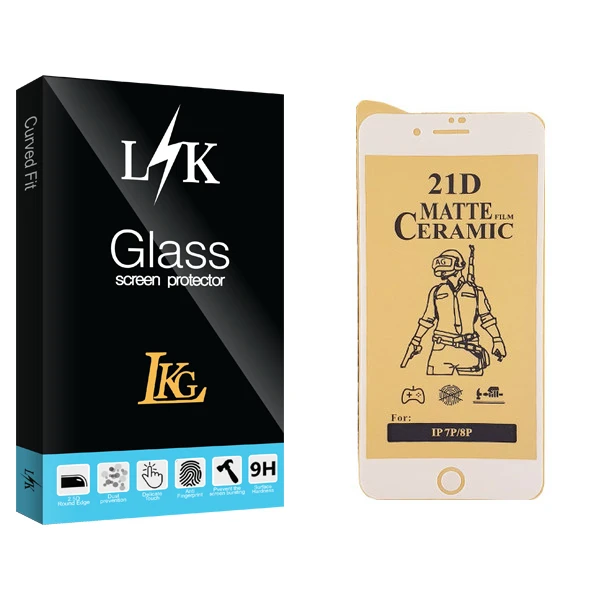 محافظ صفحه نمایش سرامیکی ال کا جی مدل LK Glass مناسب برای گوشی موبایل اپل iPhone 7 Plus