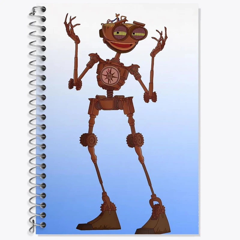 دفتر زبان 50 برگ خندالو مدل سه خط طرح انیمیشن سیاره گنج Treasure Planet کد 13766