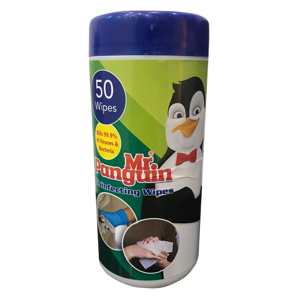 دستمال مرطوب مستر پنگوئن مدل 01 بسته 50 عددی