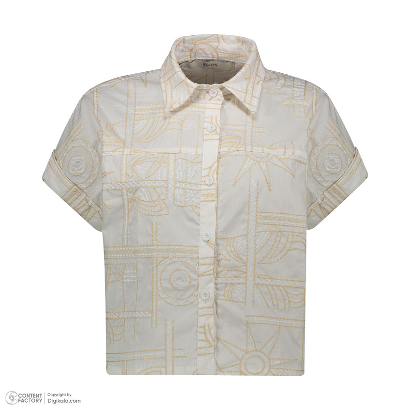 شومیز آستین کوتاه زنانه ریس مدل 1020044-25