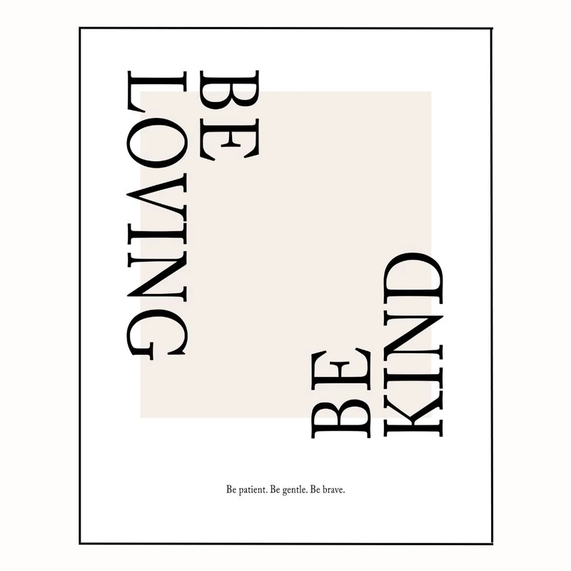 پوستر مدل مهربان باش