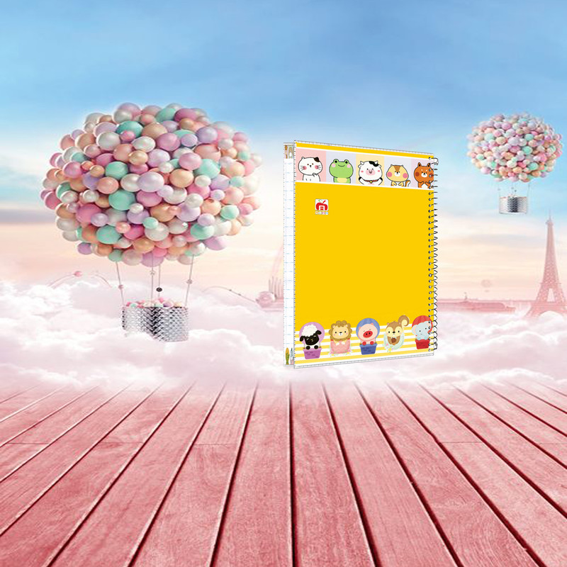 دفتر 100 برگ آلما مدل کارتونی جلد دار طرح جایزه 7185