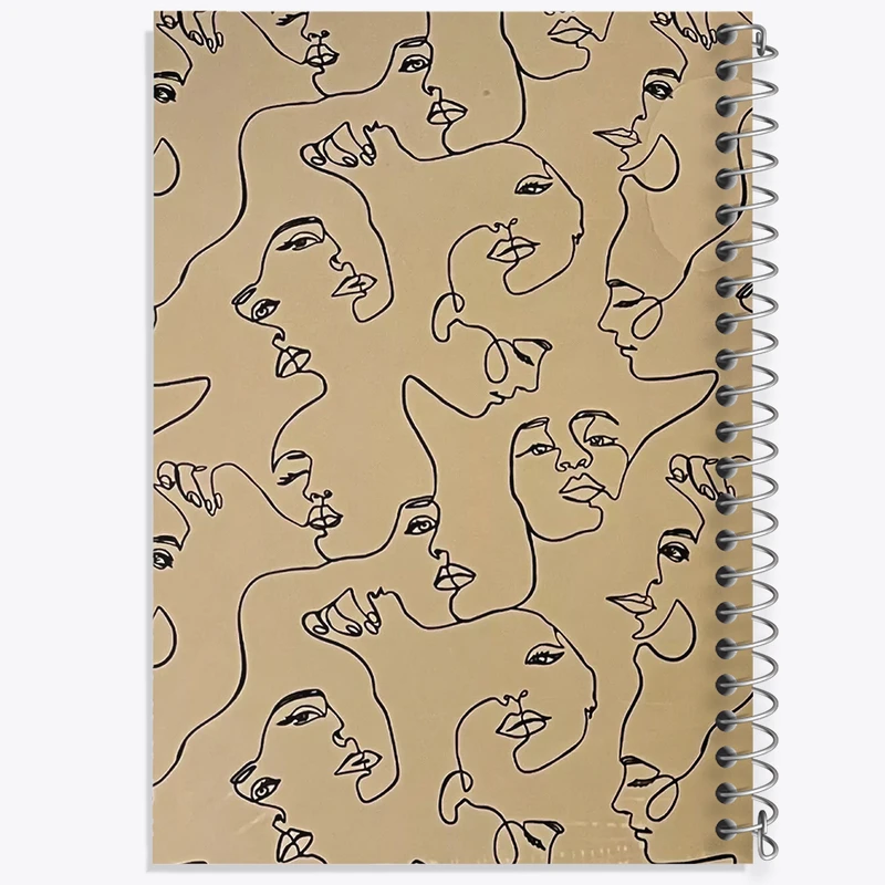 دفتر شطرنجی 50 برگ خندالو طرح صورتک کد N1723