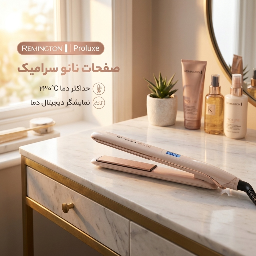 اتو مو رمینگتون مدل pro luxe