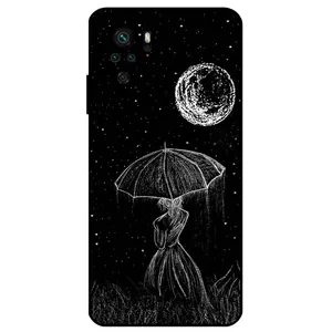 Megafone Girl and Moon 1369 Cover For Xiaomi Redmi Note 10 4G / 10S 4G
