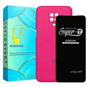 Ghab Guard SILICONSUPERD Cover With Screen Protector For Xiaomi Redmi Note 9 Pro Max / Redmi Note 9 Pro / Redmi Note 9s