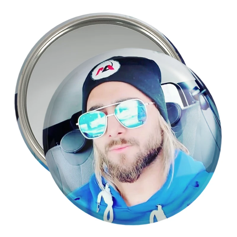 آینه جیبی خندالو مدل امیر مقاره ماکان بند  کد 2548