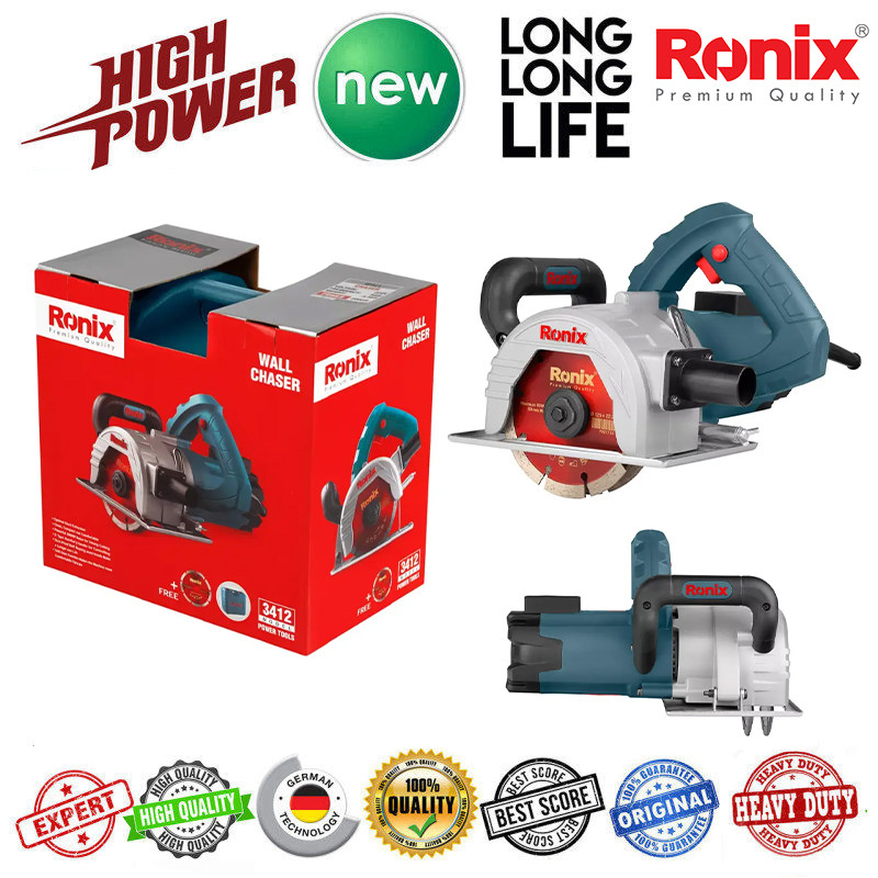 فرز شیار زن رونیکس مدل wall chaser 125 mm - 3412 فرز شیار زن رونیکس مدل wall chaser 125 mm - 3412
