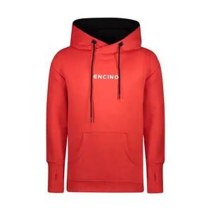 هودی مردانه ان سی نو مدل کانگورویی رنگ قرمز