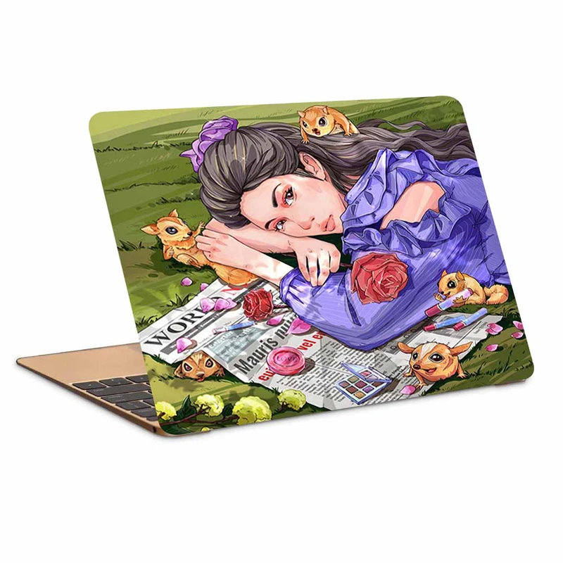 استیکر لپ تاپ طرح نقاشی فانتزی  کد P-1466 مناسب برای لپ تاپ 15 تا 17 اینچ