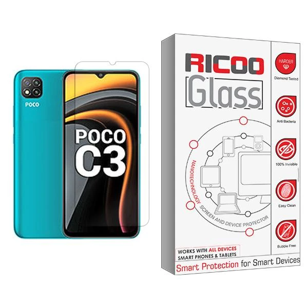 محافظ صفحه نمایش ریکو مدل Glass MIX001 مناسب برای گوشی موبایل شیائومی Pocco C3