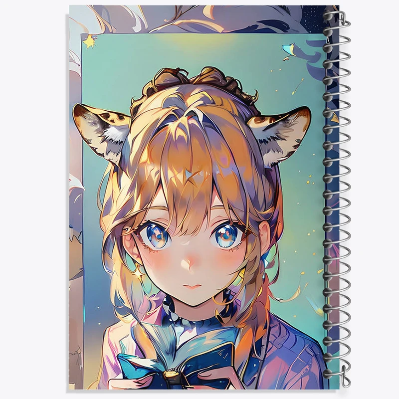 دفتر ژورنال نویسی 50 برگ خندالو مدل نقطه ای طرح دخترانه کد N1931