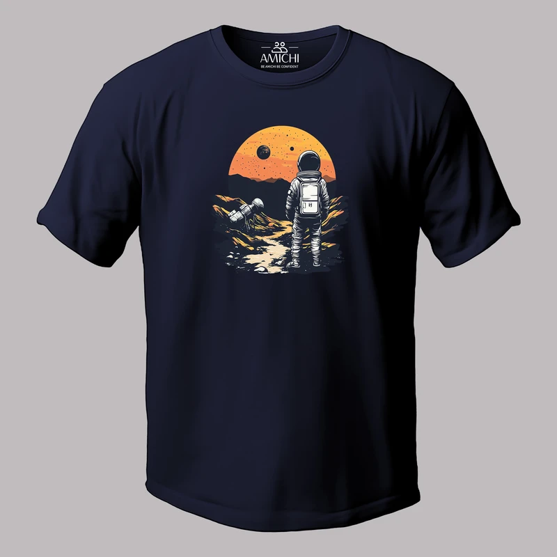 تی‌شرت اورسایز آستین کوتاه مردانه مدل فضانورد