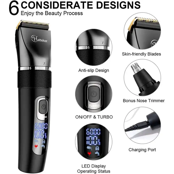 ماشین اصلاح موی سر و صورت هاتکر مدل RFC-695 به همراه موزن اصلاح گوش و بینی