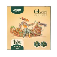 بسته رنگ&zwnj;آمیزی آریا مدل آرتیست بسته 64 عددی 