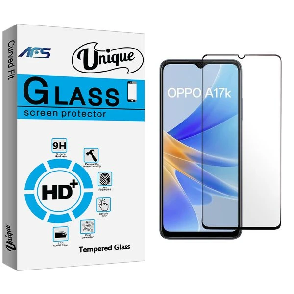 محافظ صفحه نمایش شیشه ای ای اف اس مدل Unique مناسب برای گوشی موبایل اوپو A17k