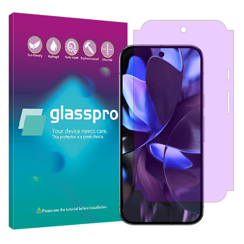 محافظ صفحه نمایش ضداشعه بنفش گلس پرو مدل Eye Care مناسب برای گوشی موبایل گوگل Pixel 9 