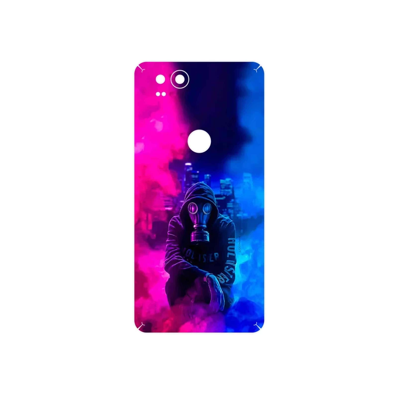 برچسب پوششی ماهوت مدل Smoke Rainbow Digital Art 2 مناسب برای گوشی موبایل گوگل Pixel 2