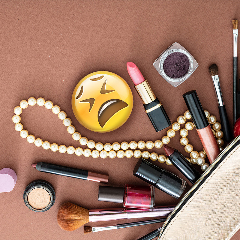 آینه جیبی خندالو مدل ایموجی Emoji  کد 1307