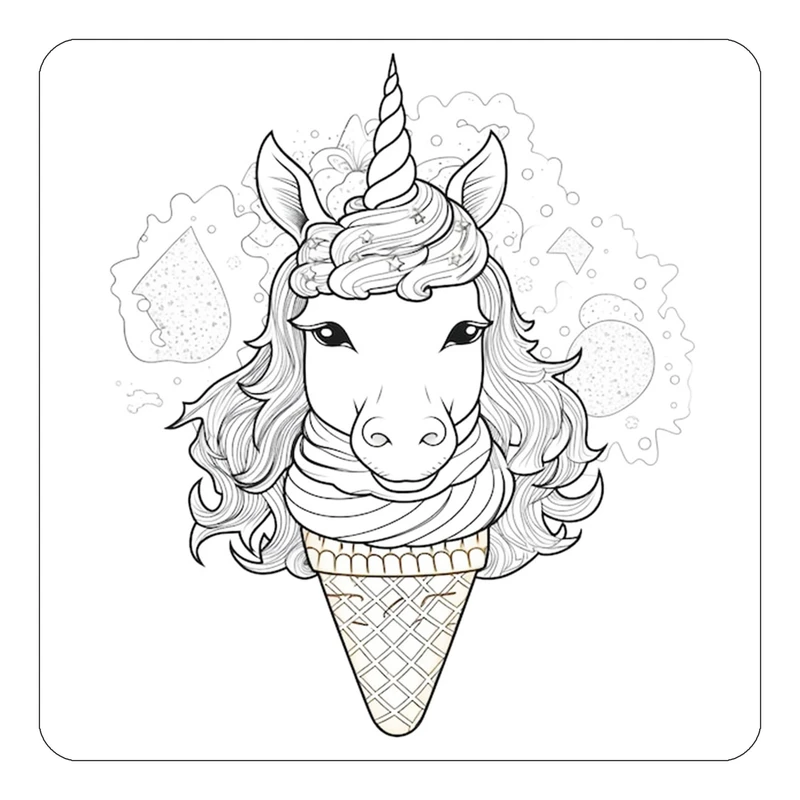 مگنت کاکتی طرح اسب تک شاخ و یونیکورن مدل mp30374