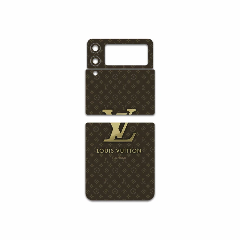 برچسب پوششی ماهوت مدل LOUIS-VUITTON-Logo مناسب برای گوشی موبایل سامسونگ Galaxy Z Flip3 5G