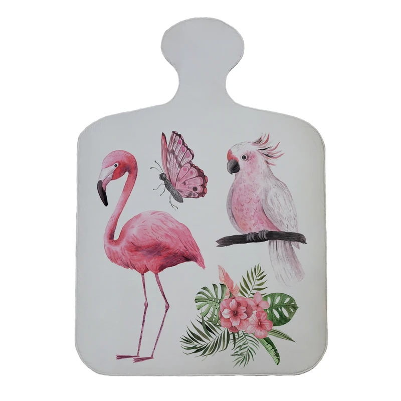 پادری مدل تخته گوشت طرح فلامینگو کد 5087 سایز 110×80 سانتی متر 