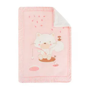 پتو نوزاد کیکابو مدل polar fisher سایز 80x110 سانتی متر