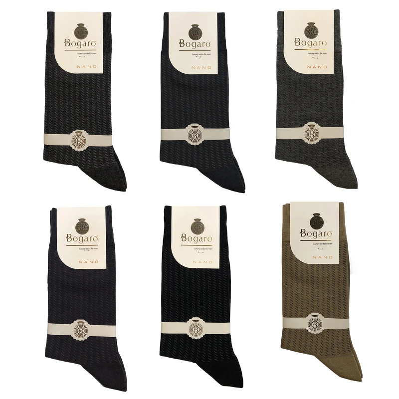 جوراب مردانه بوگارو مدل نانو 249-2 مجموعه 6 عددی