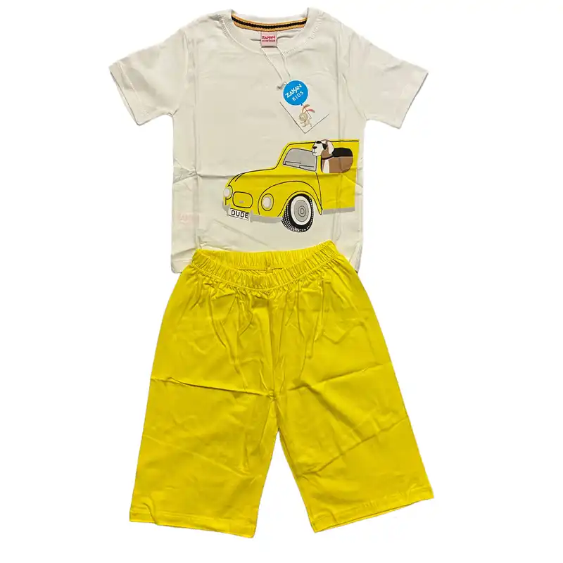 ست تی شرت و شلوارک پسرانه مدل lsb