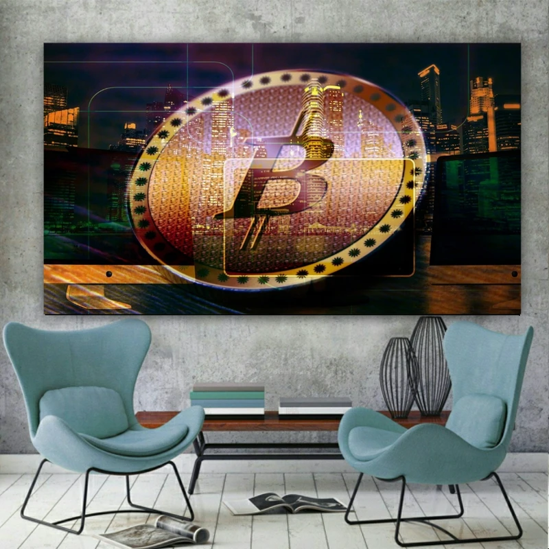 تابلو بوم طرح بیت کوین مدل SDB2021
