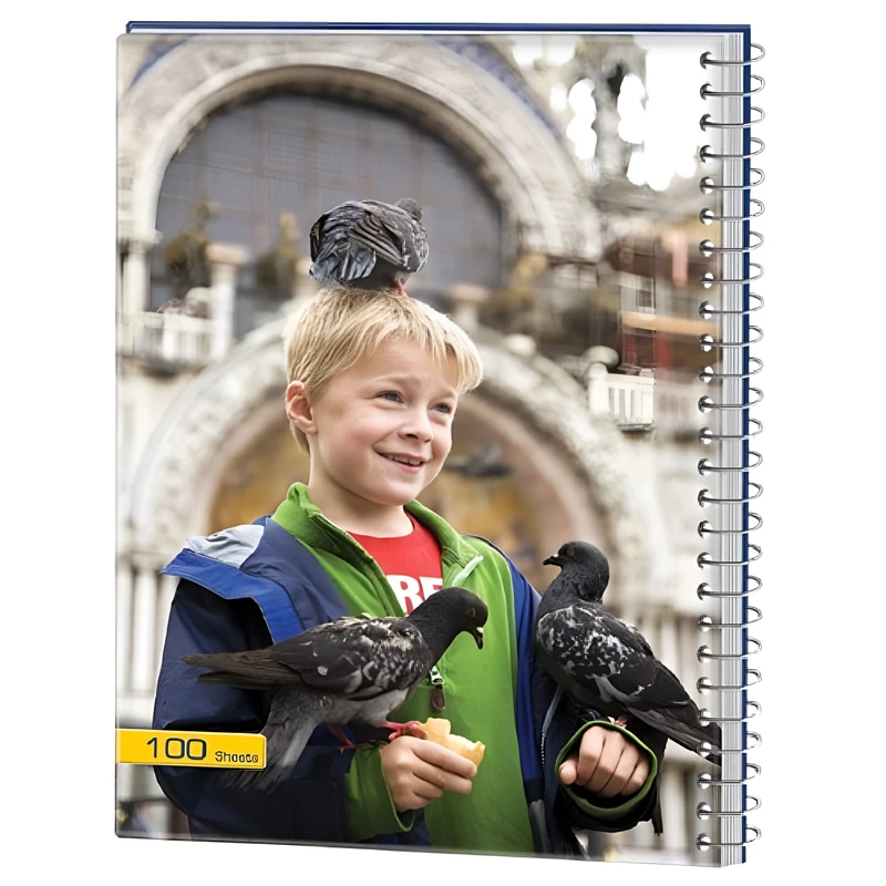 دفتر مشق 100 برگ مدل Jeld Sakht طرح پرنده ها کد 102177