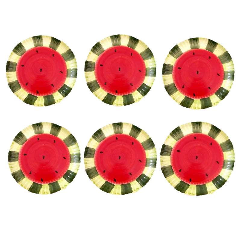 پیش دستی مدل هندوانه یلدا مجموعه 6 عددی