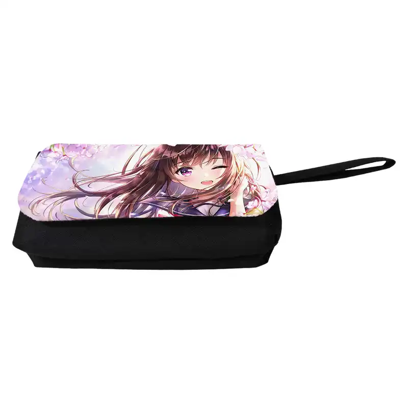 جامدادی مدل دوزیپ طرح انیمه گرل کد NI05