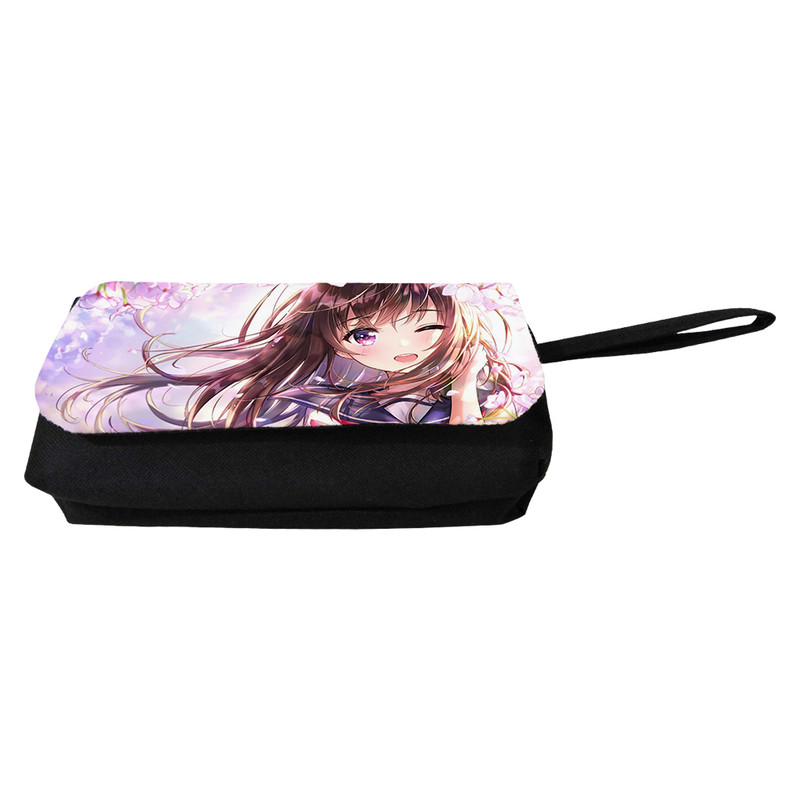 جامدادی مدل دوزیپ طرح انیمه گرل کد NI05