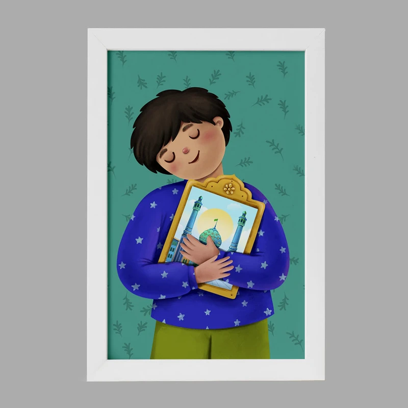 تابلو خندالو مدل نیمه شعبان کودکانه کد 25532