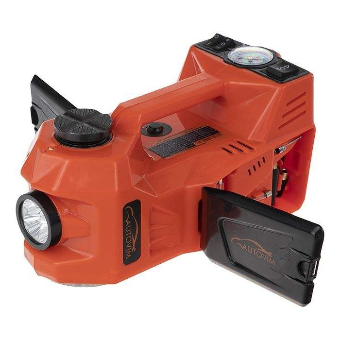 مجموعه پنچرگیری کمپرسور و آچار بکس برقی خودرو اتوویم مدل 005