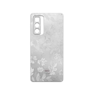 MAHOOT Silver-Wildflower Cover Sticker for Motorola Edge 20 Pro