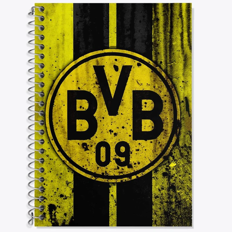 دفتر زبان 50 برگ خندالو مدل سه خط طرح باشگاه دورتموند کد 27426