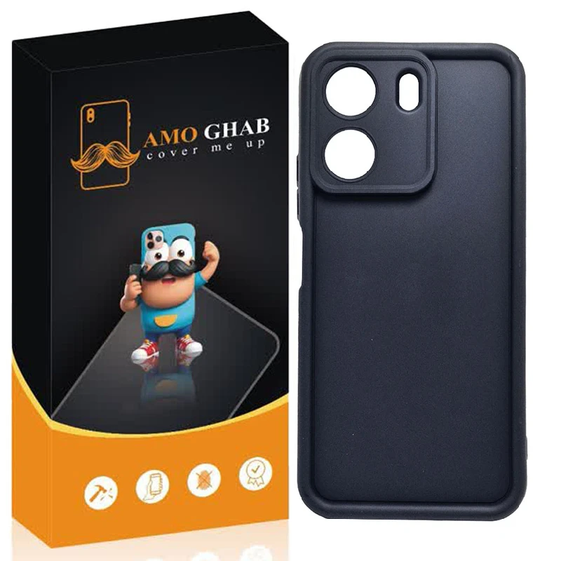 کاور عمو قاب مدل سیلیکونی سولید مناسب برای گوشی موبایل شیائومی Redmi 13C /Poco C65