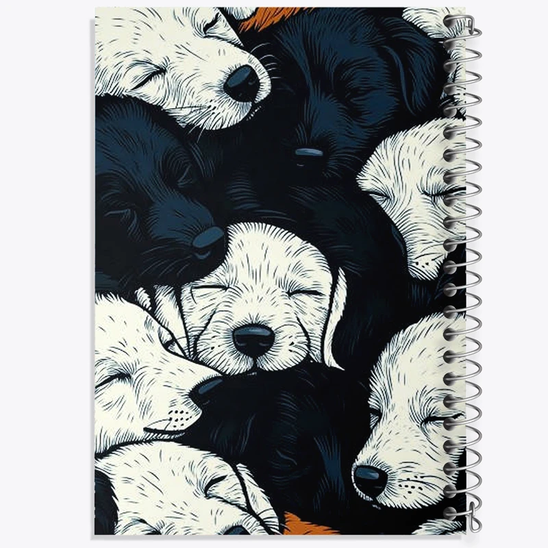 دفتر مشق 50 برگ خندالو طرح سگ های بامزه کد N1979